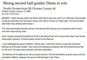 Rivalry Games- Coach Hal Wilson